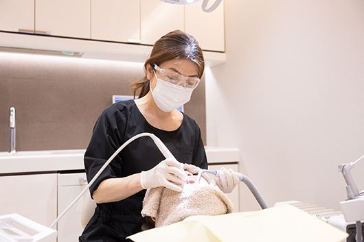 隣の診療スペースで行う主な診療